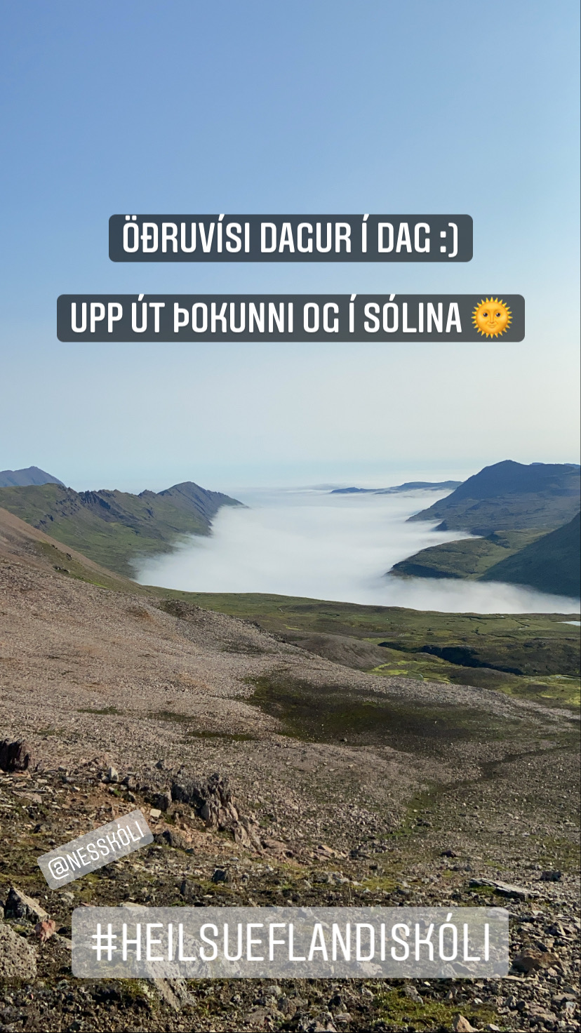 Upp úr þokunni í sólina